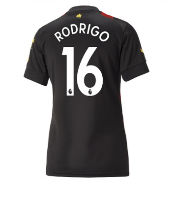 Manchester City Rodri Hernandez #16 Bortedrakt Kvinner 2022-23 Kortermet